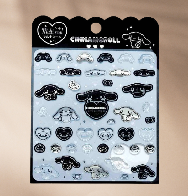 Sanrio Stickers Characters Monochrome Series Multi Seal