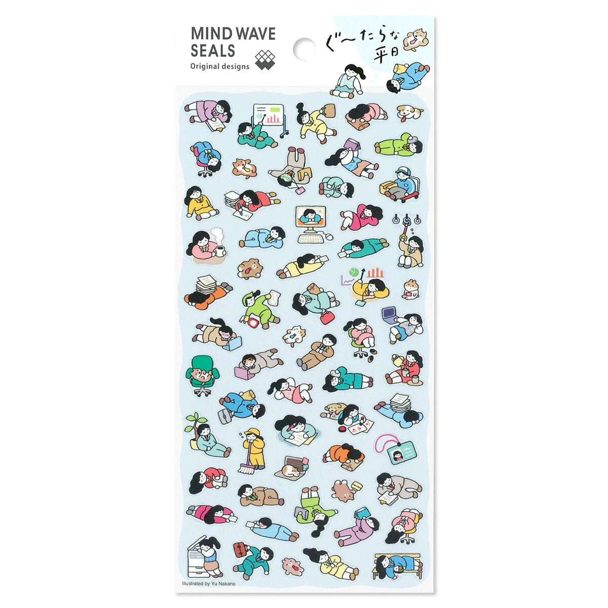 Mind Wave Original Designs Sticker Sheet - Gutarana Weekday