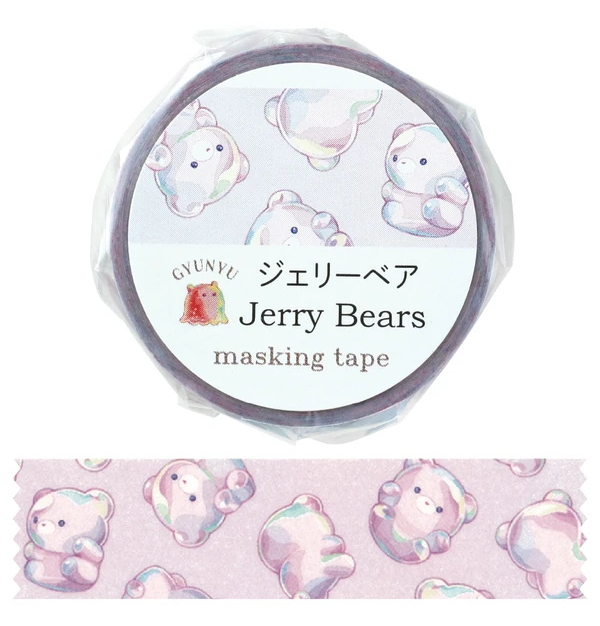 Artec Co. GYUNYU! Washi Tape Bubble Bear 15mm x 5m