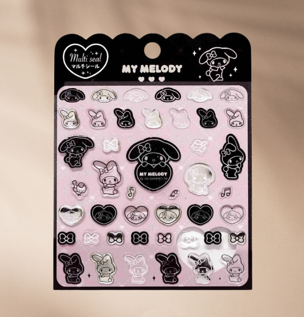Sanrio Stickers Characters Monochrome Series Multi Seal