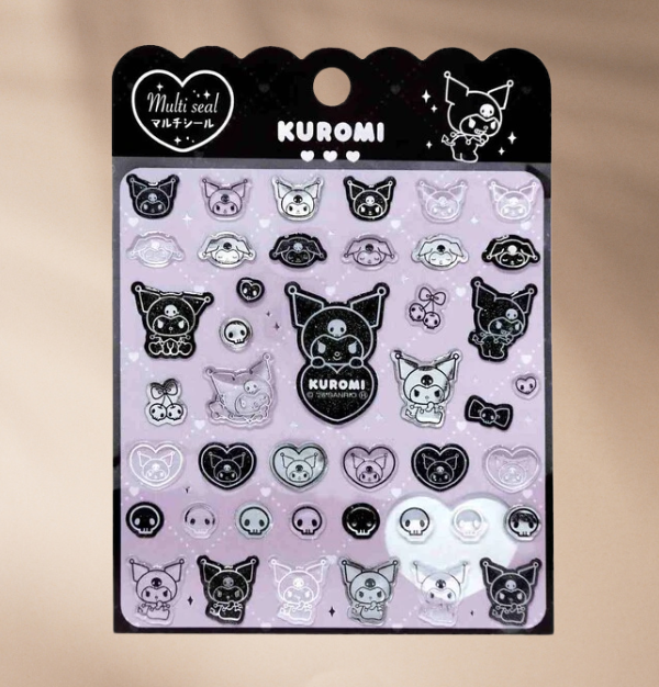 Sanrio Stickers Characters Monochrome Series Multi Seal