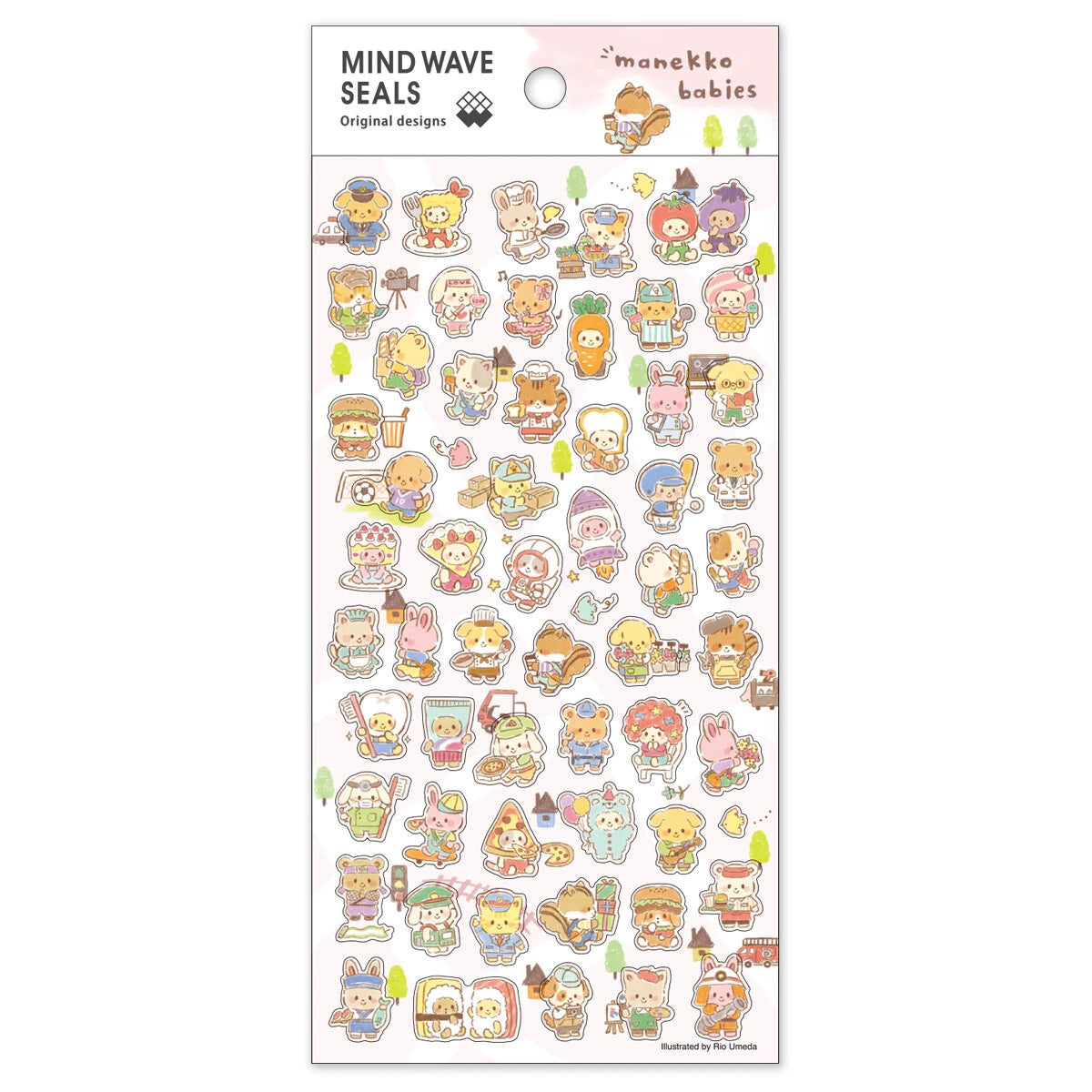 Mind Wave Original Designs Sticker Sheet - Manekko Babies