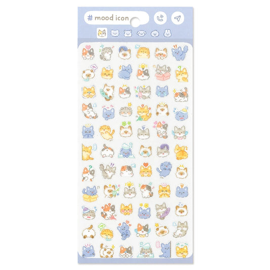 Mind Wave Mood Icon Sticker Sheet - Cat