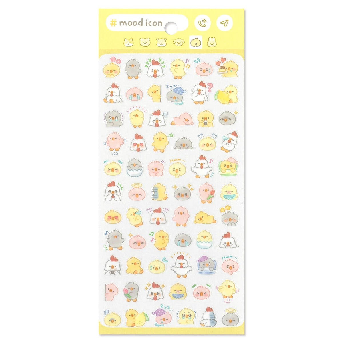 Mind Wave Mood Icon Sticker Sheet - Chick