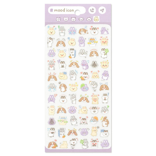Mind Wave Mood Icon Sticker Sheet - Rabbit