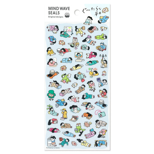 Mind Wave Original Designs Sticker Sheet - Gutarana Weekday