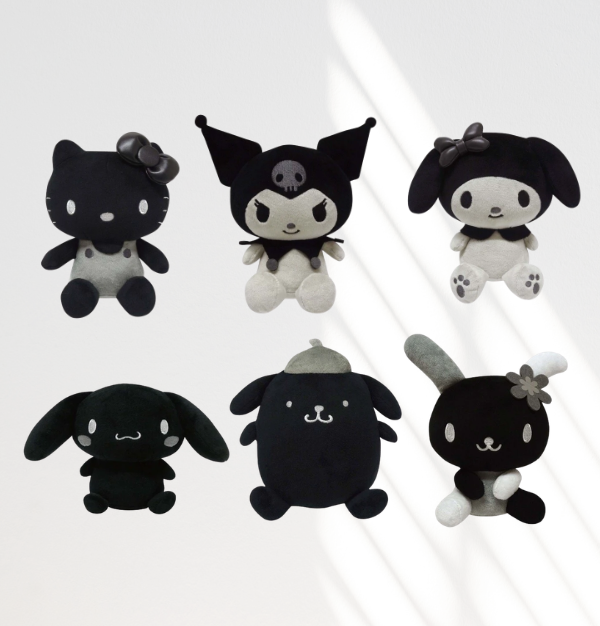 Sanrio 7~ inches / 180mm Doll/Anime Character Plushie/Doll Characters NG Monochrome Series