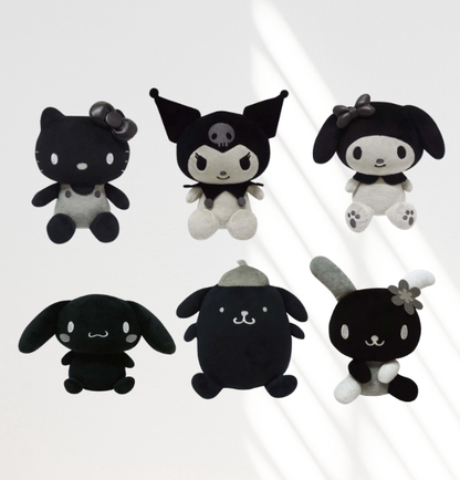 Sanrio 7~ inches / 180mm Doll/Anime Character Plushie/Doll Characters NG Monochrome Series