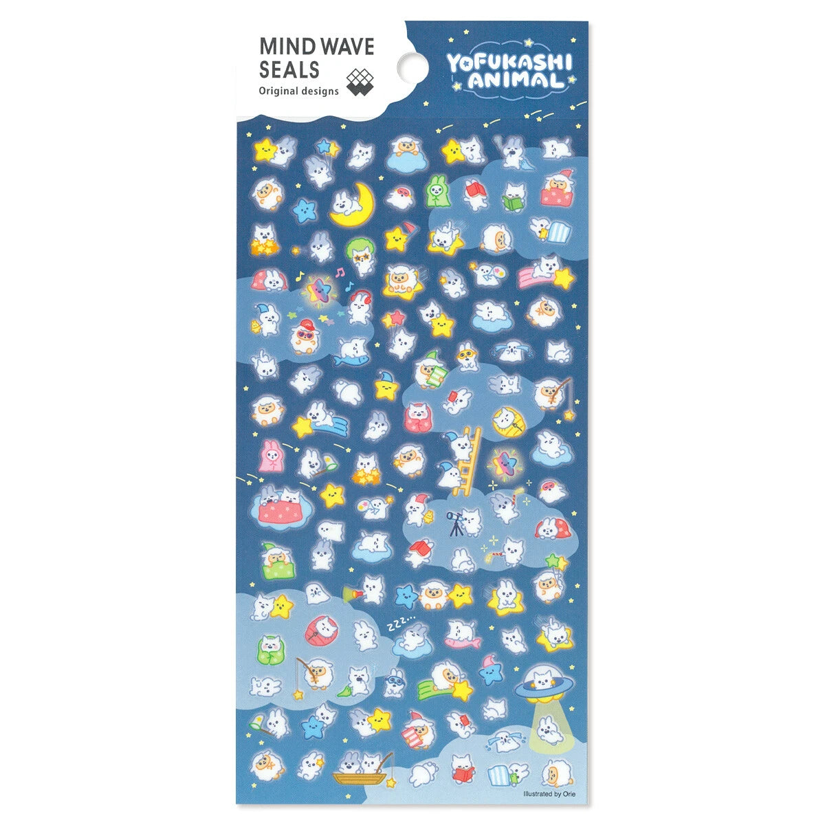 Mind Wave Original Designs Sticker Sheet - Yofukushi Animal