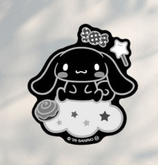 Sanrio 4~ / 102mm inches Stickers Characters Monochrome Series