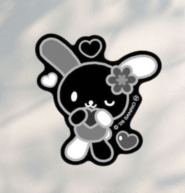 Sanrio 4~ / 102mm inches Stickers Characters Monochrome Series