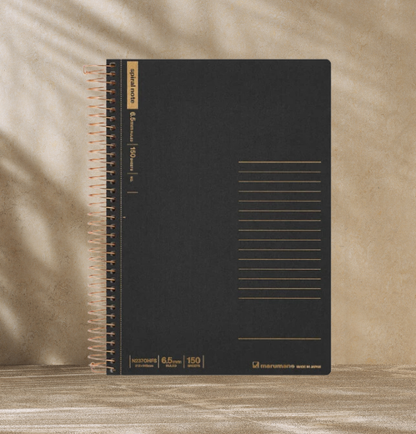 Maruman Spiral Notebook * 150 Sheets (A5, Ruled Horizontally)