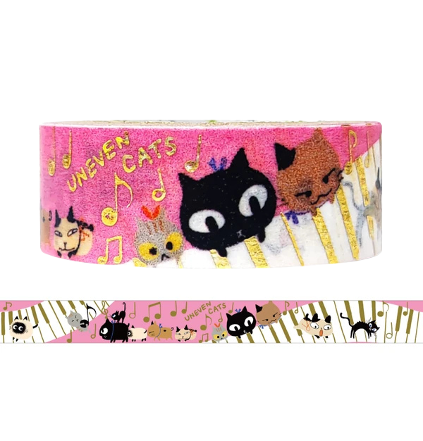 Shinzi Katoh Washi Tape Cats Cat 15mm x 3m