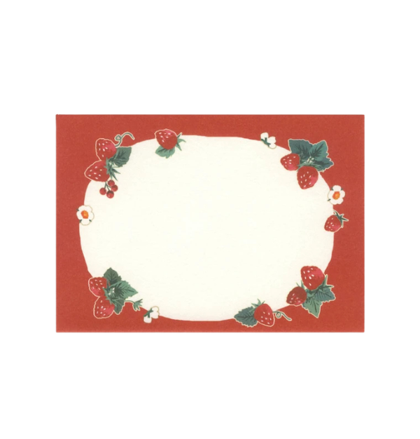Fujinami Quail Letter Set Strawberry
