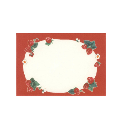 Fujinami Quail Letter Set Strawberry