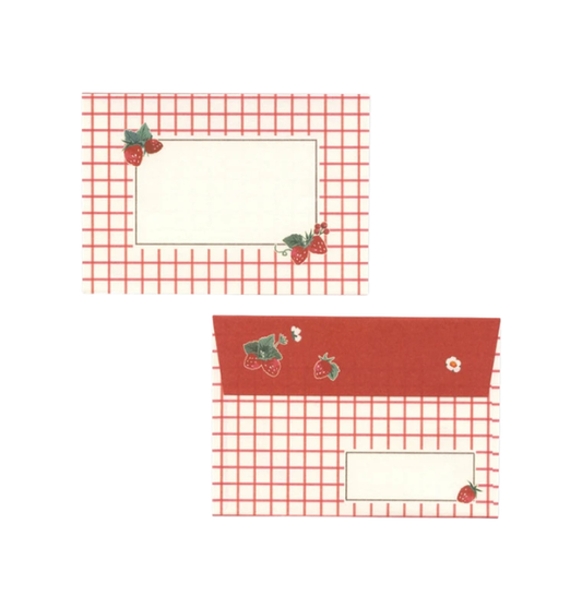 Fujinami Quail Letter Set Strawberry