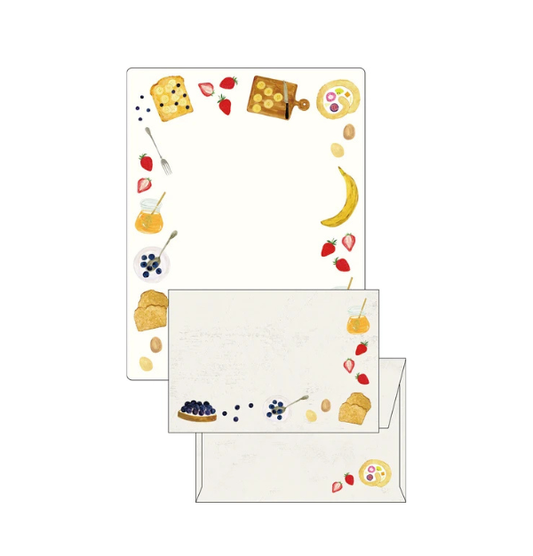 Ayu Iwashima Letter Set Bread Fruit Sweets Bordered