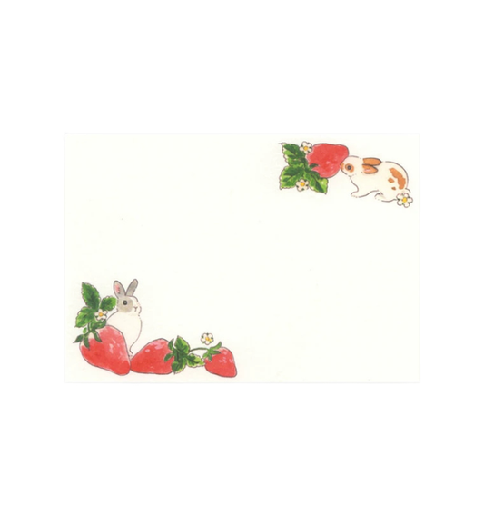 Schinako Moriyama Letter Set Strawberry Bunny Rabbit