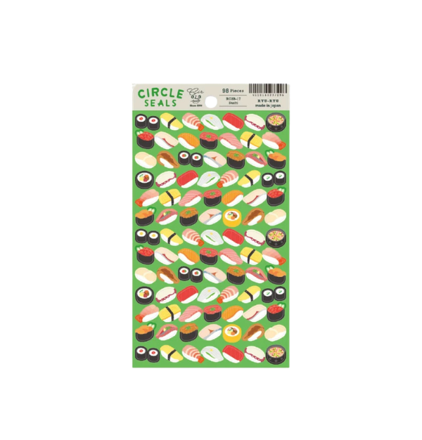 Seal RyuRyu Sushi Sticker Sheet