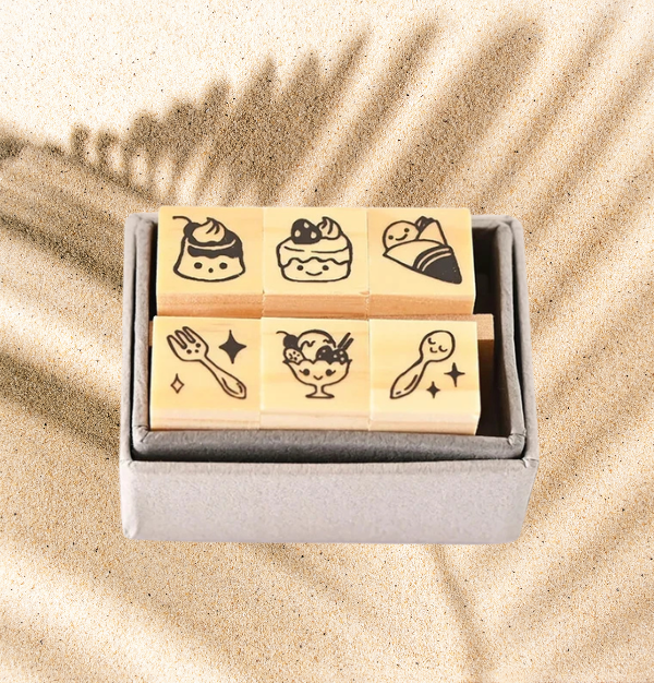 Avec Amour Petit Dessert Ink Stamp 6 piece set