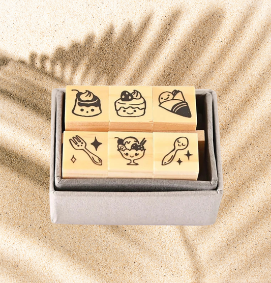 Avec Amour Petit Dessert Ink Stamp 6 piece set