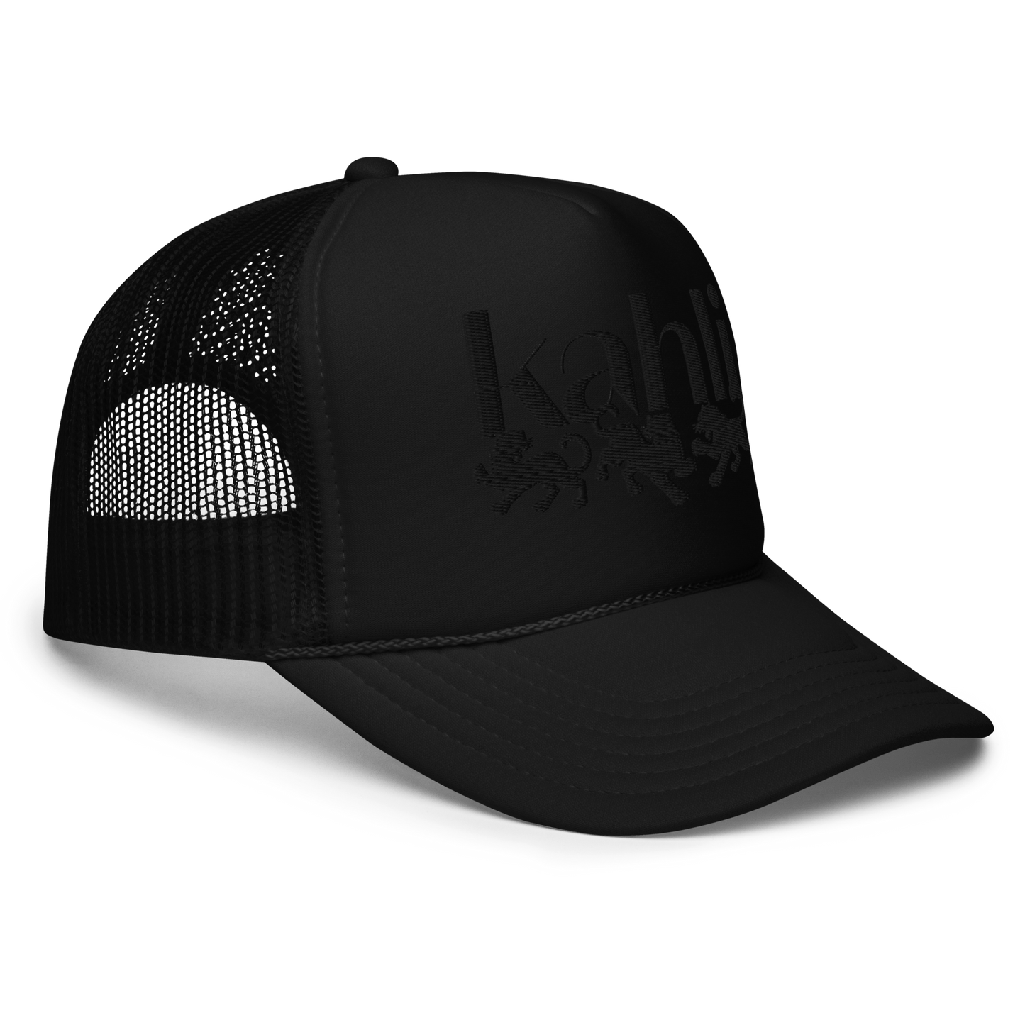 Black Out Void Foam Trucker Mesh Hat